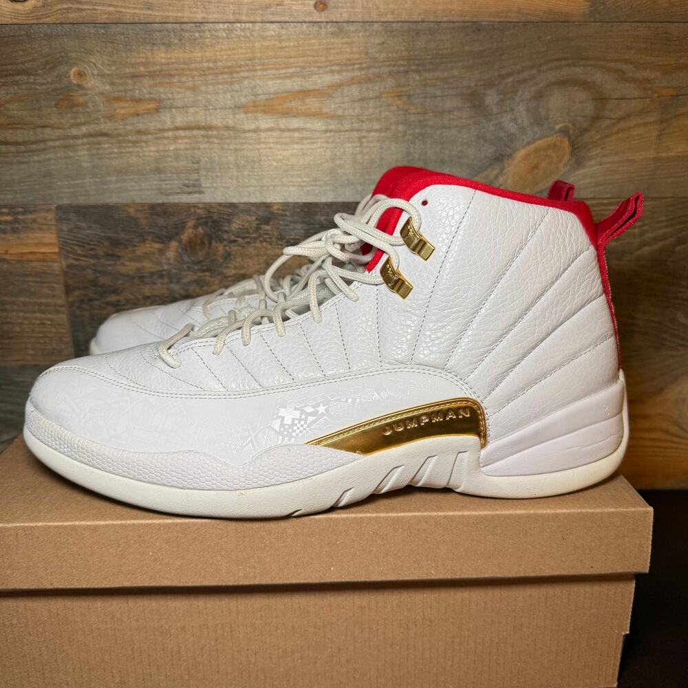 Men's Jordan 12 FIBA Basketball Sneakers - Size 14